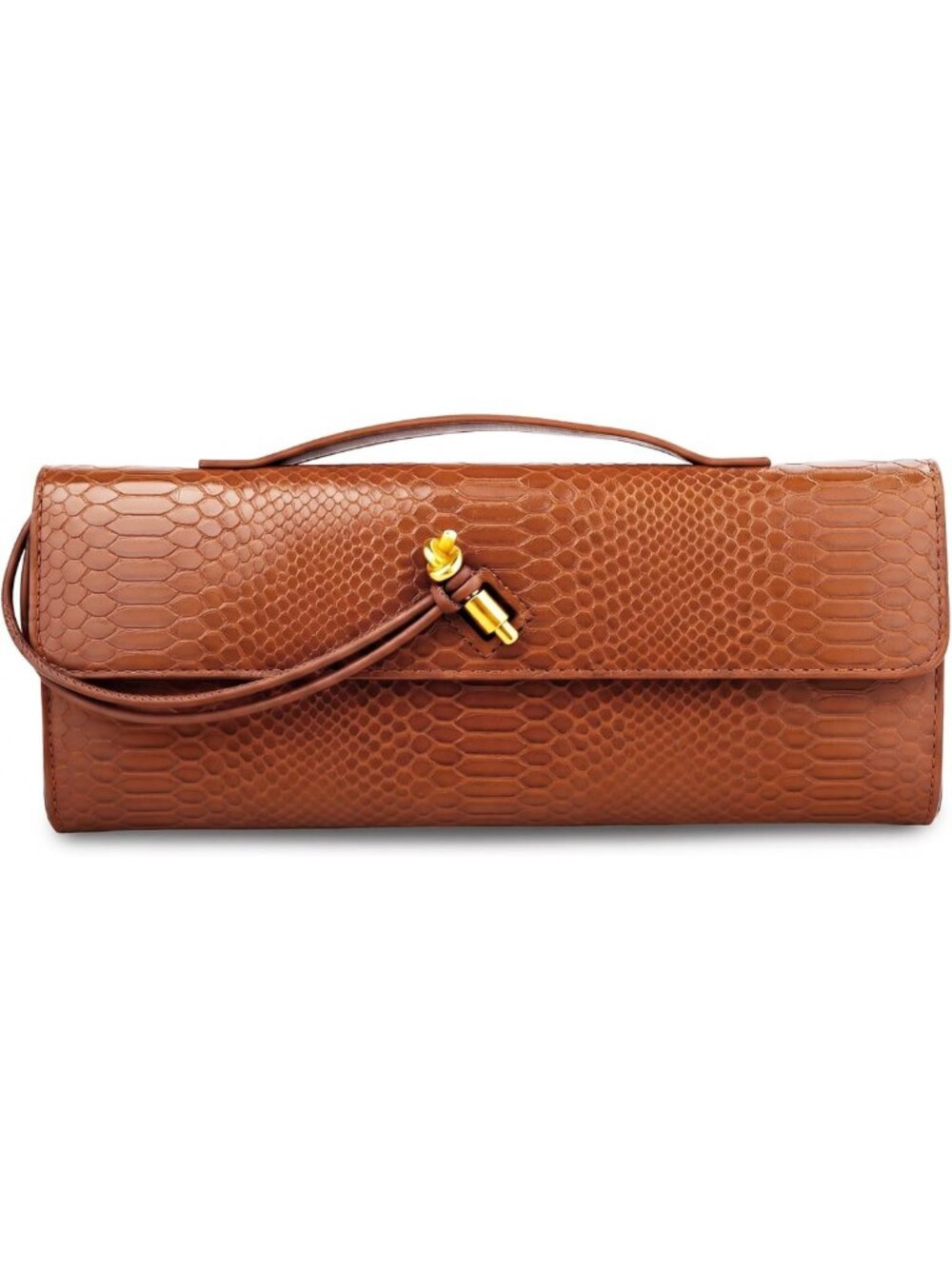 Stylish Women's Snake Print Woven Clutch Purse & Crossbody Shoulder Bag
